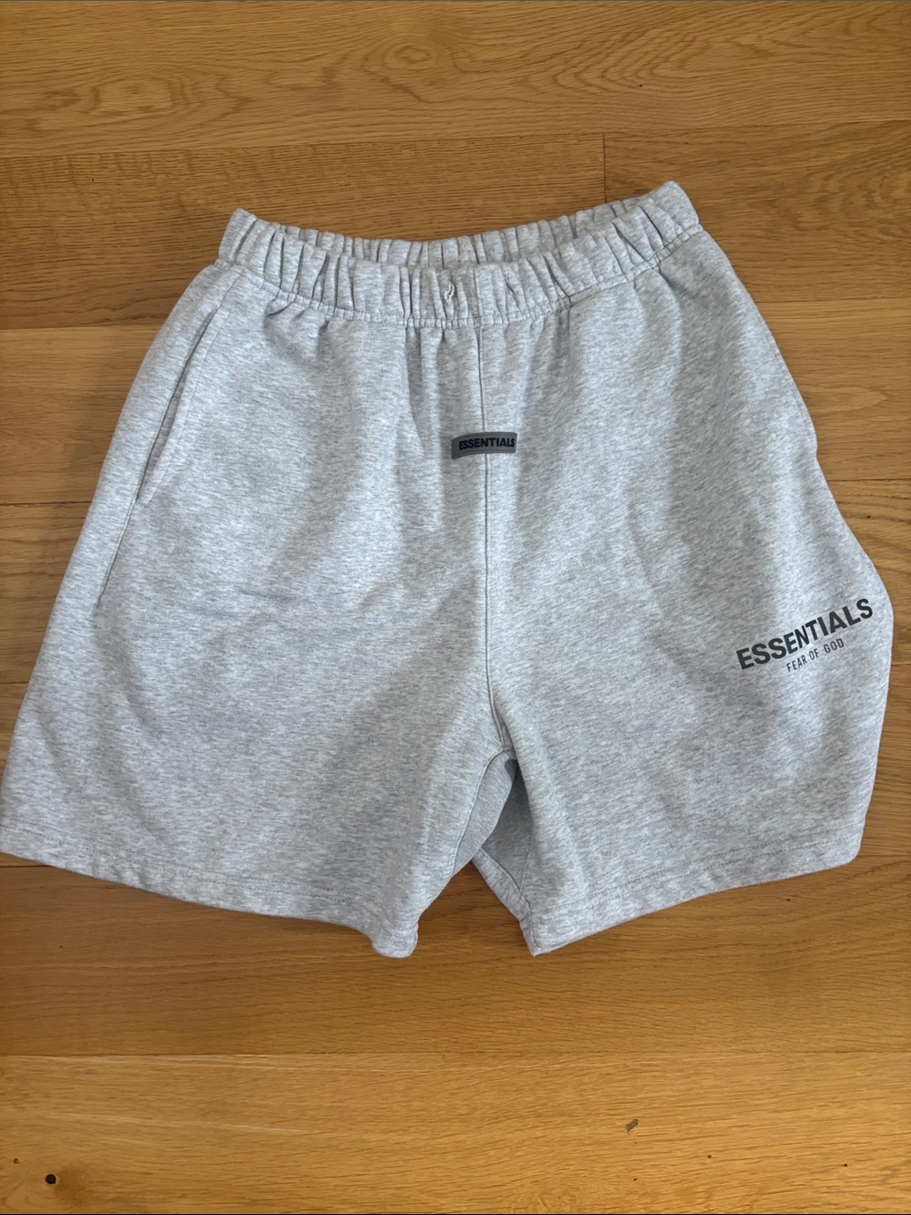 Essentials Light Gray Athletic Sweat Shorts